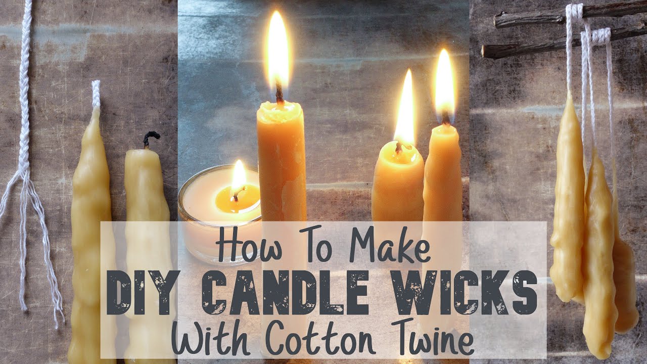 Candle Wicks - How to make Candle Wicks at Home  Candle Wicks Making With  Cotton Thread 